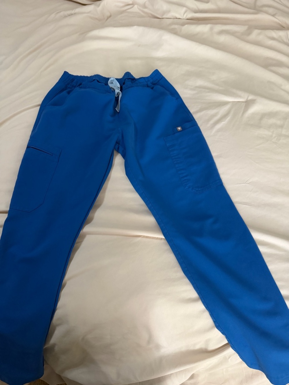 Women’s Blue Drawstring Scrub Pants